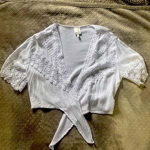 White Bathing Suit Cover or top